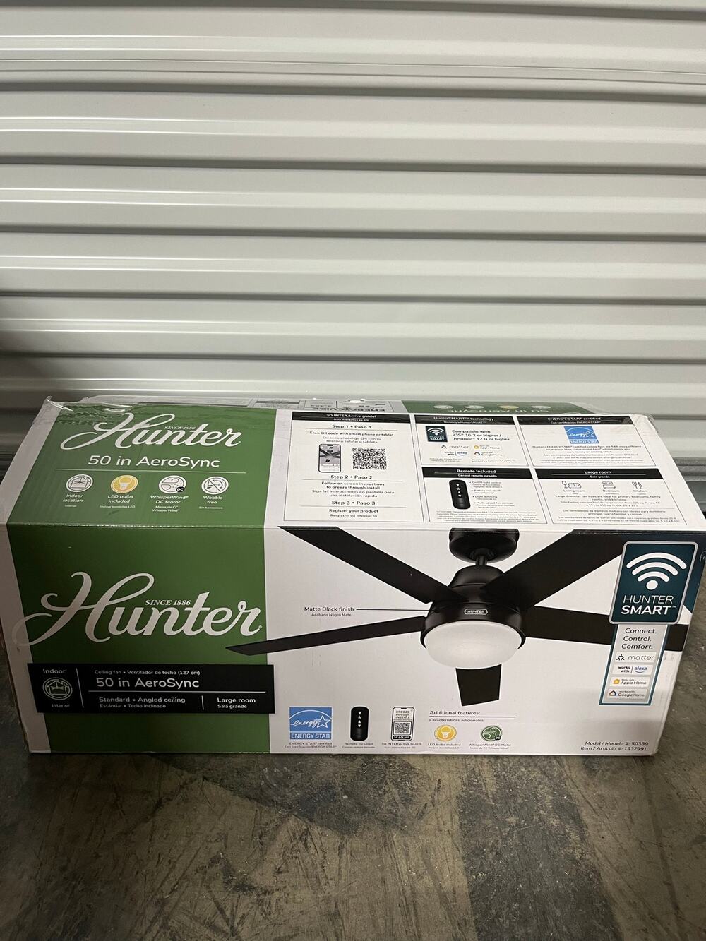 Hunter 50” AeroSync Ceiling Fan